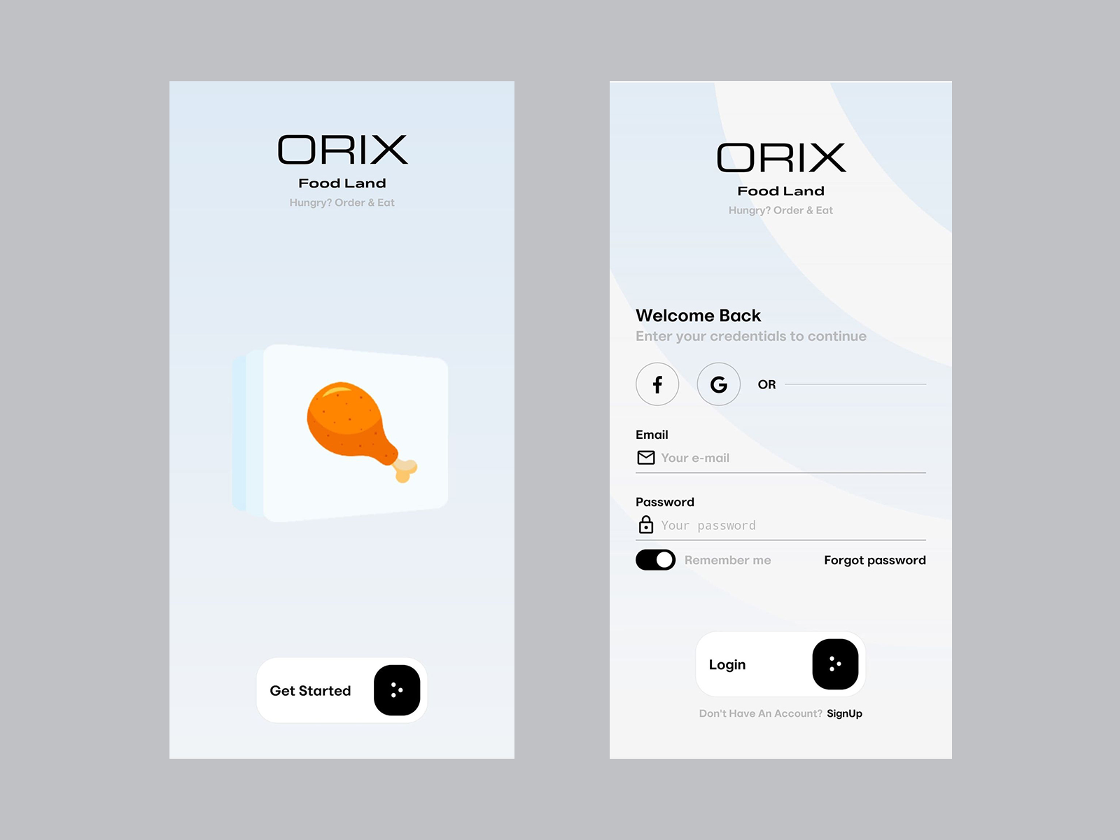 Orix Food App